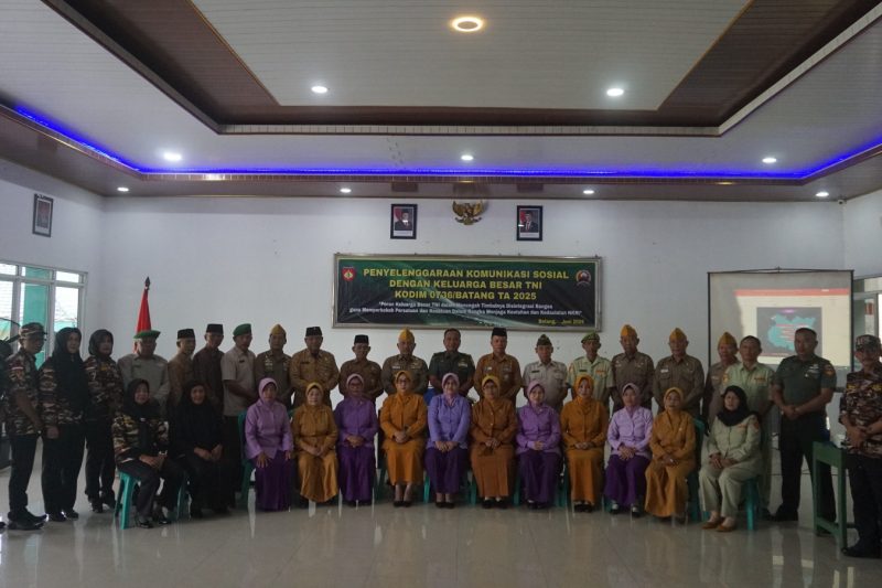 Kodim 0736/Batang Jalin Komunikasi Soaial Dengan Keluarga Bersar TNI