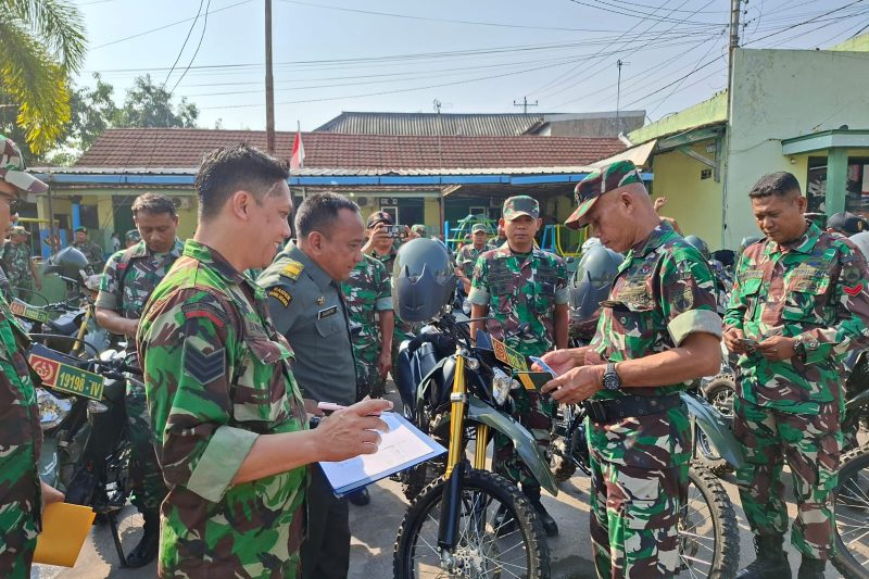 Tim Rikmat Slogdam IV Diponegoro Adakan Pemeriksaan Kendaraan Dinas Di Kodim Batang
