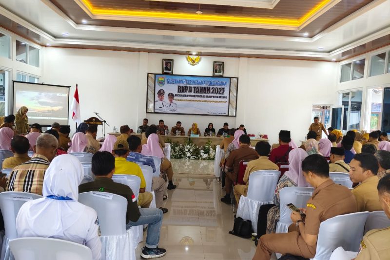 Musrenbang RKPD 2027 di aula Kec.Wonotunggal Kab.Batang