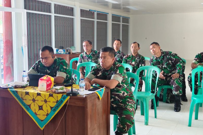 Mendukung Pembangunan KDKMP, Kodim 0736/Batang Ikuti Vicon Bersama Wakil Panglima TNI